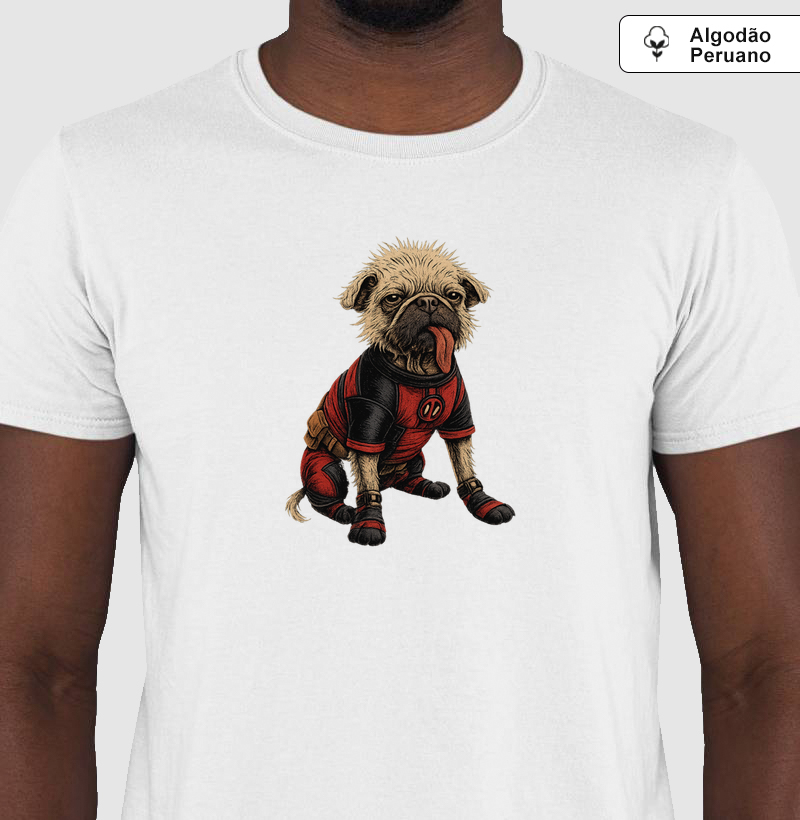 Camiseta Algodão Peruano Deadpool Melo