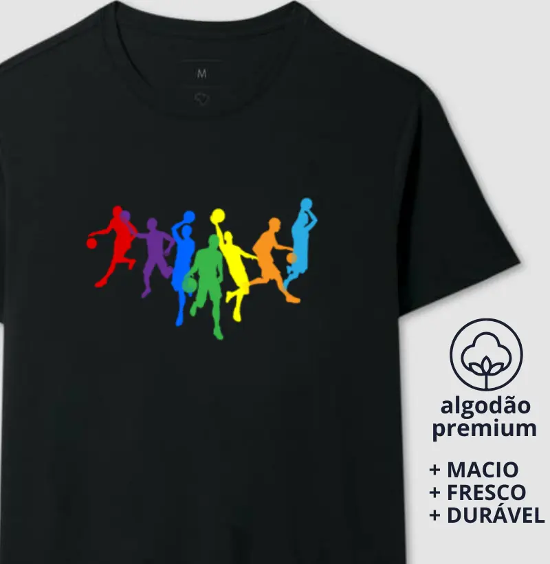 Camiseta esportes com bola