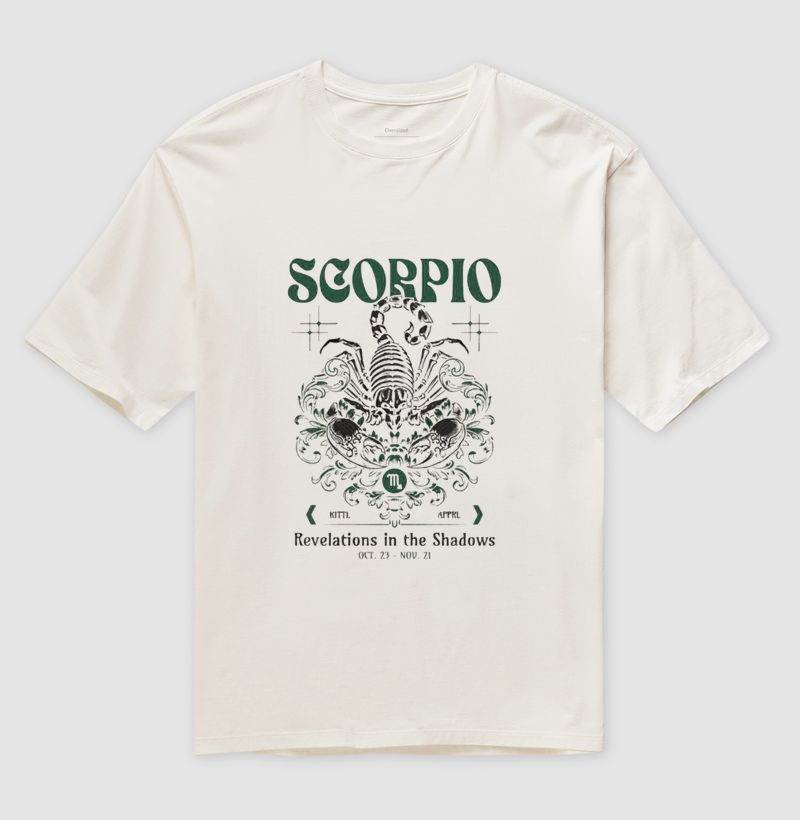 camisa oversized scorpio