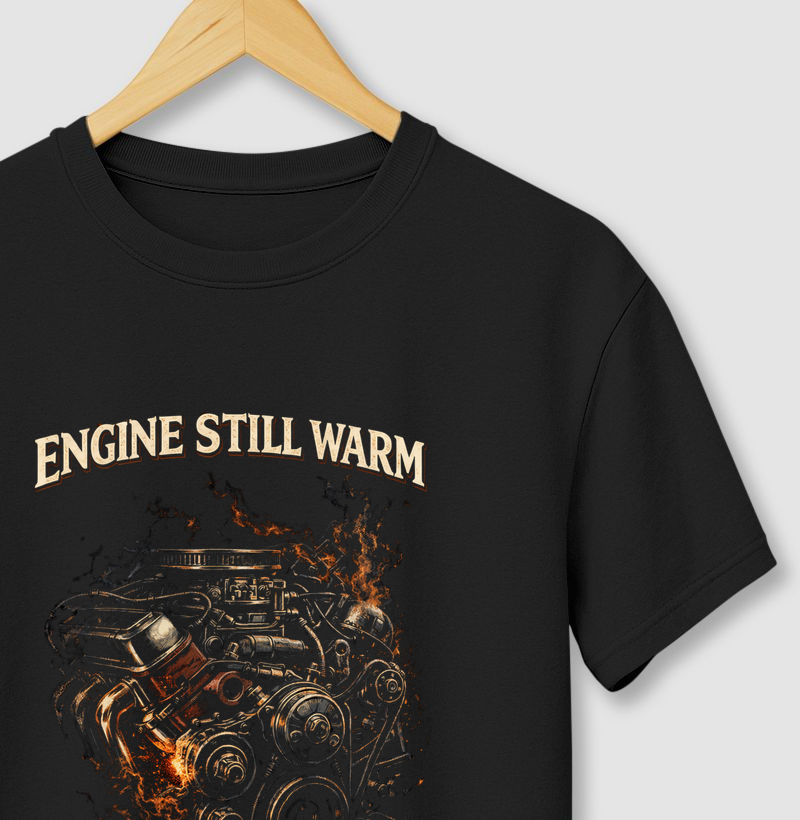 Camiseta Engine Still Warm – American Hot Rod