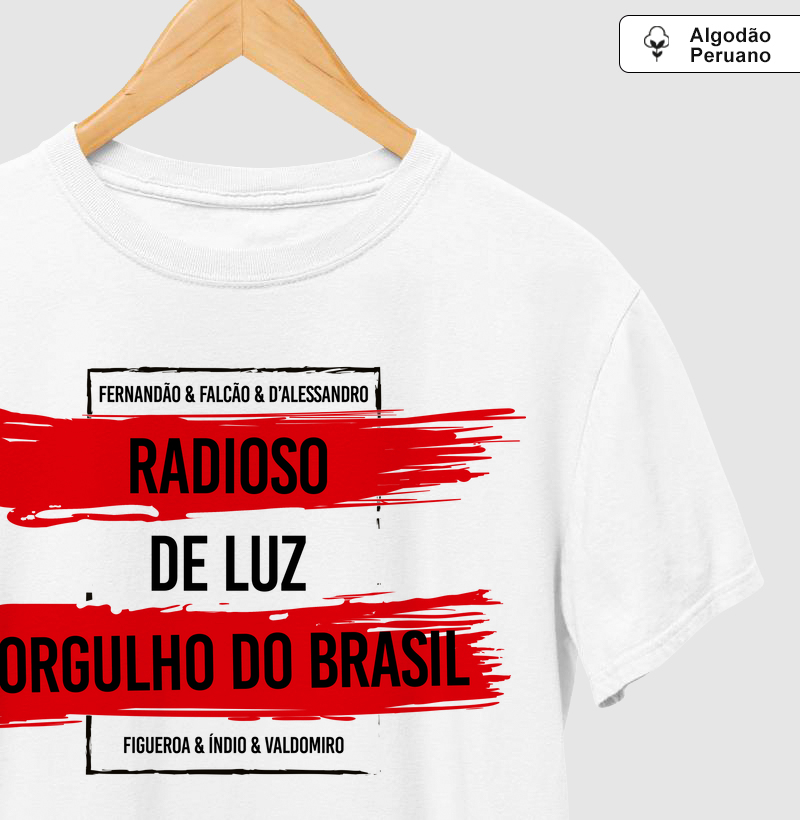 Camiseta Algodão Peruano Radioso de Luz