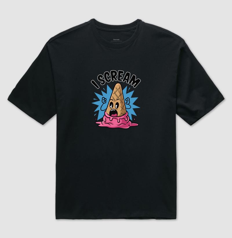 Camiseta I scream, ice cream