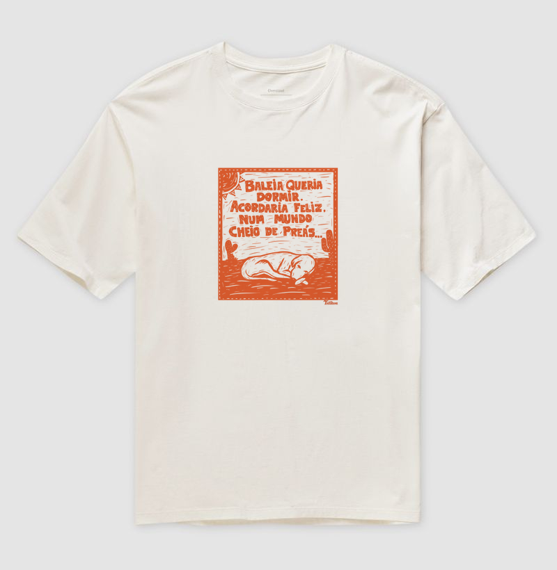 Camiseta Oversized "vidas secas"