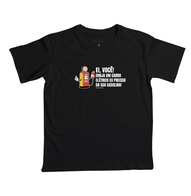 Camiseta Infantil Dirija um Carro Elétrico