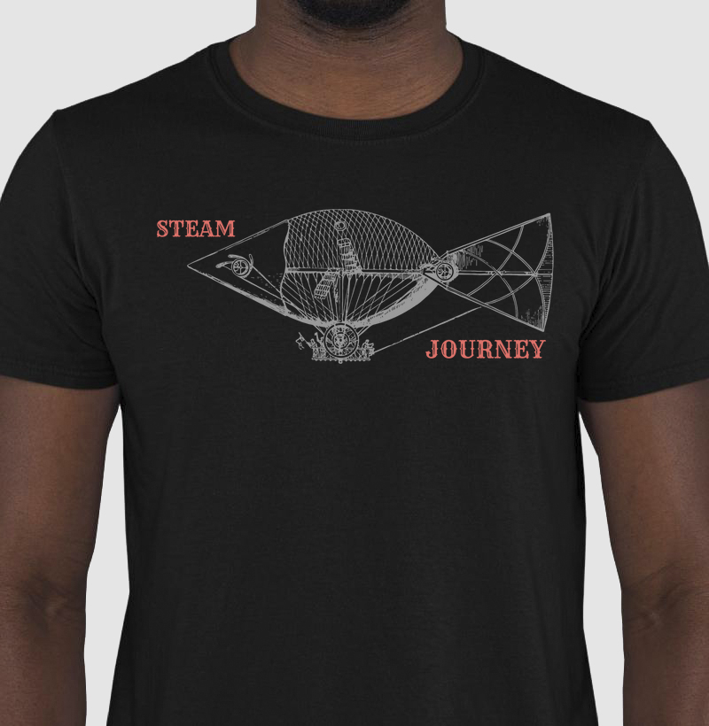 CAMISETA STEAM JOURNEY - STEAMPUNK