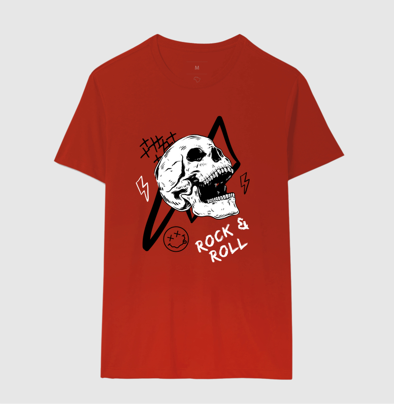 Camiseta Rock & Roll - Skull