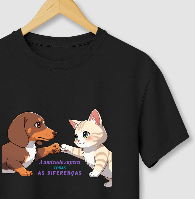 A amizade supera qualquer diferença | Tee Original