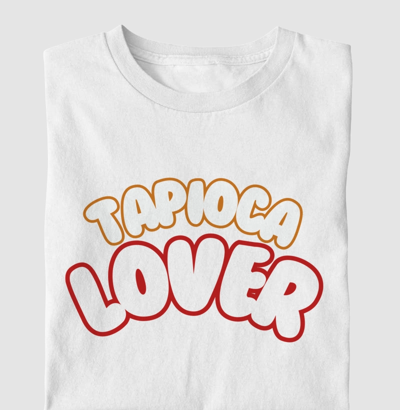 CAMISETA "TAPIOCA LOVER" - Coleção Cultura Alimentar Brasileira