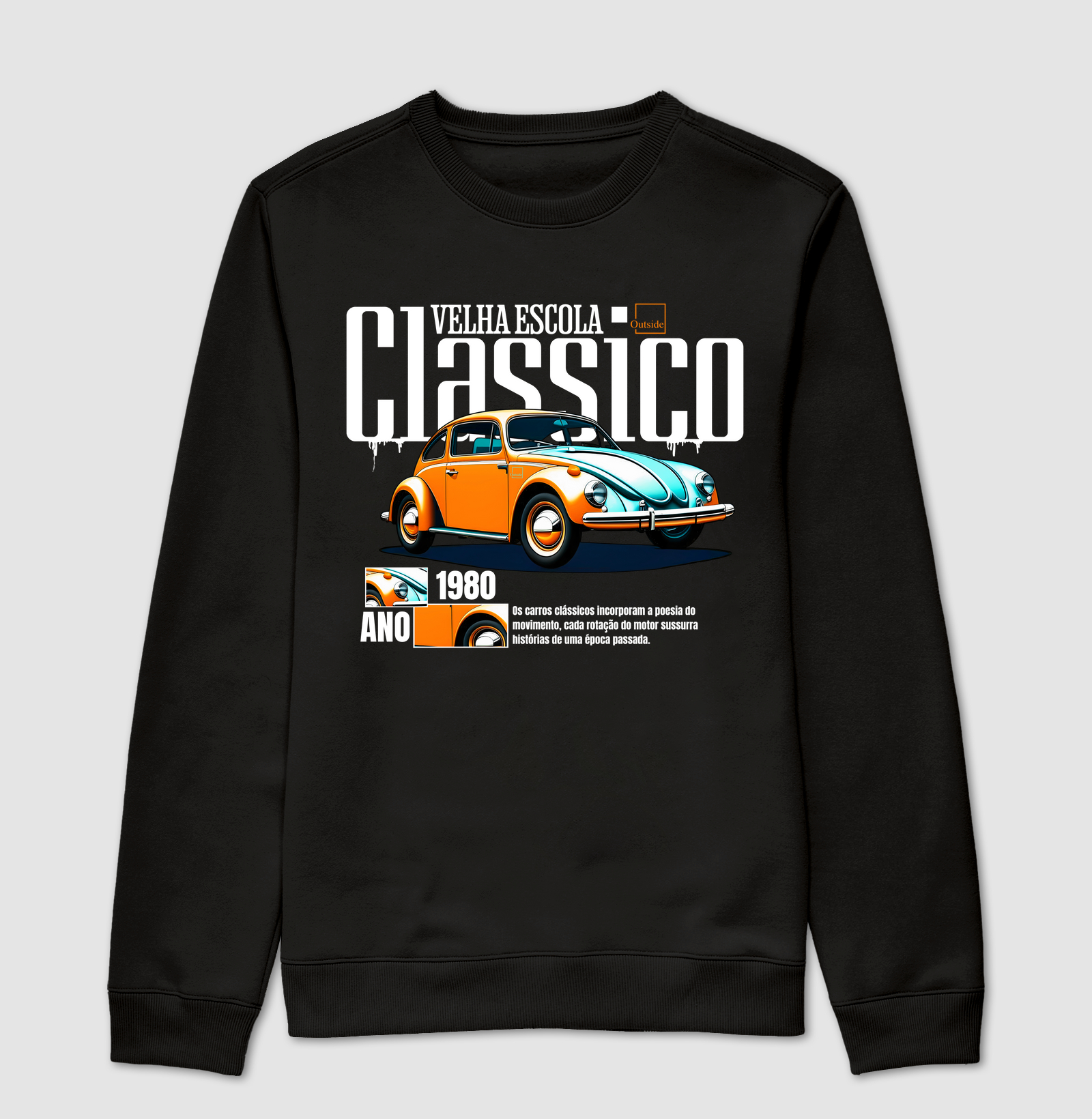Moletom Gola Careca - Fusca 80's