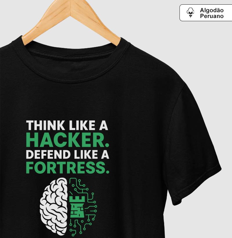 Camiseta Premium Think like a hacker (CYB)