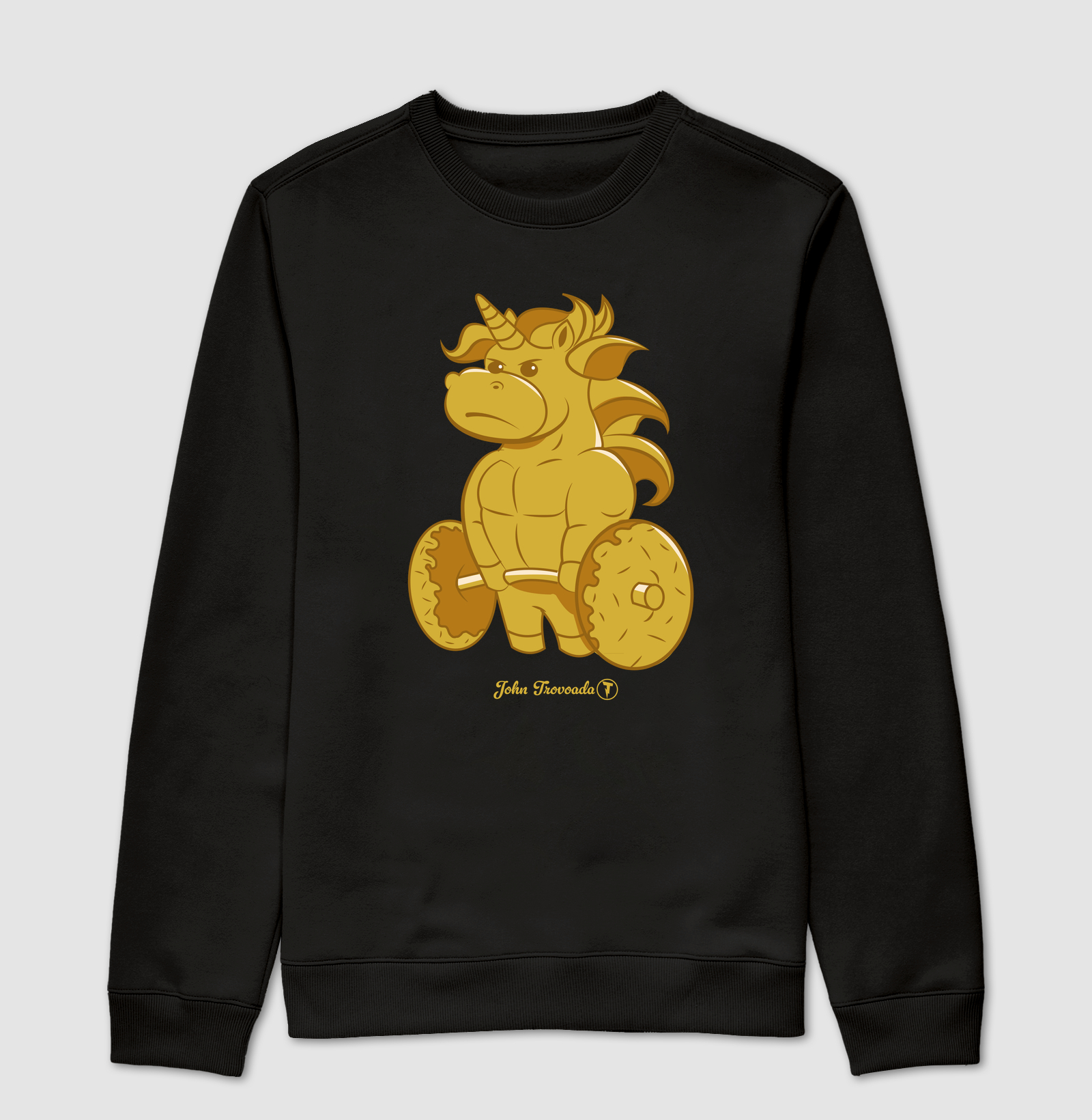 Suéter Unicórnio Dourado