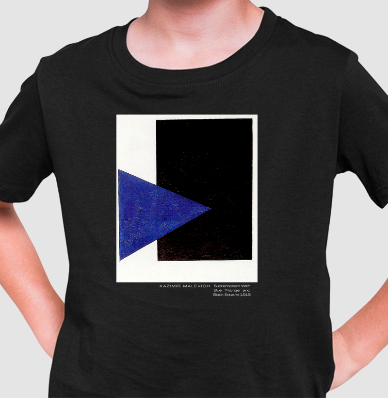 Suprematism With Blue Triangle and Black Square (1915) - Kazimir Malevich