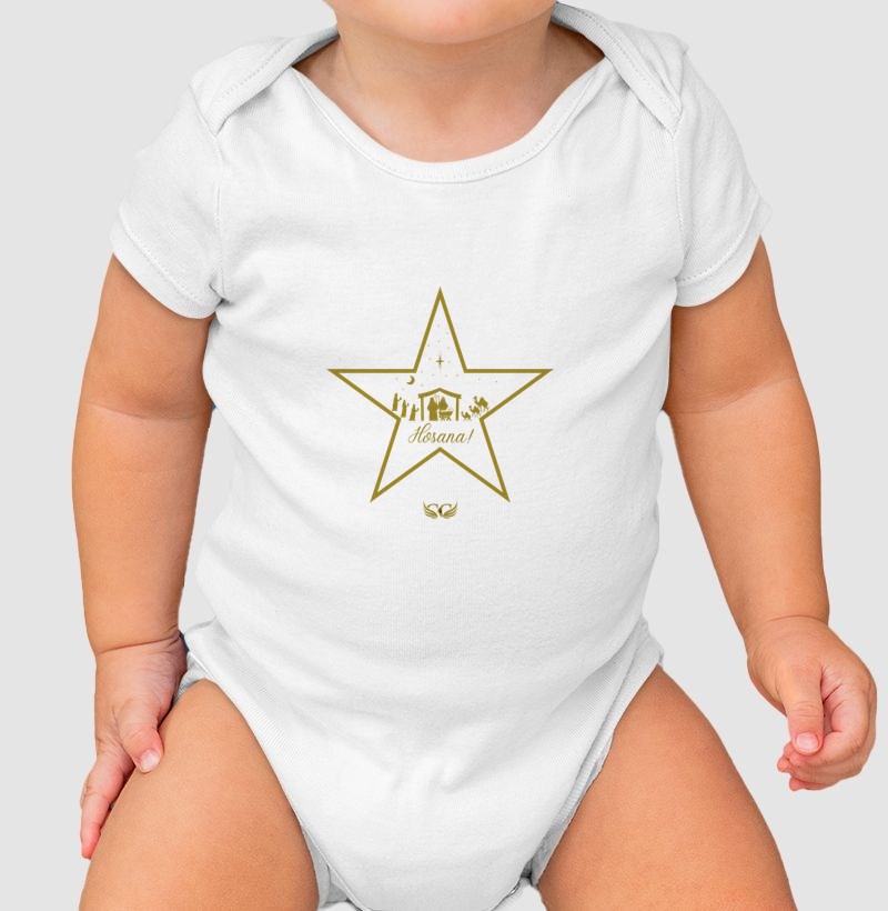 Body Baby Estrela de Natal