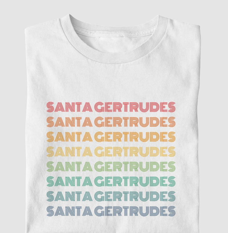 Santa Gertrudes Letreiro Retrô