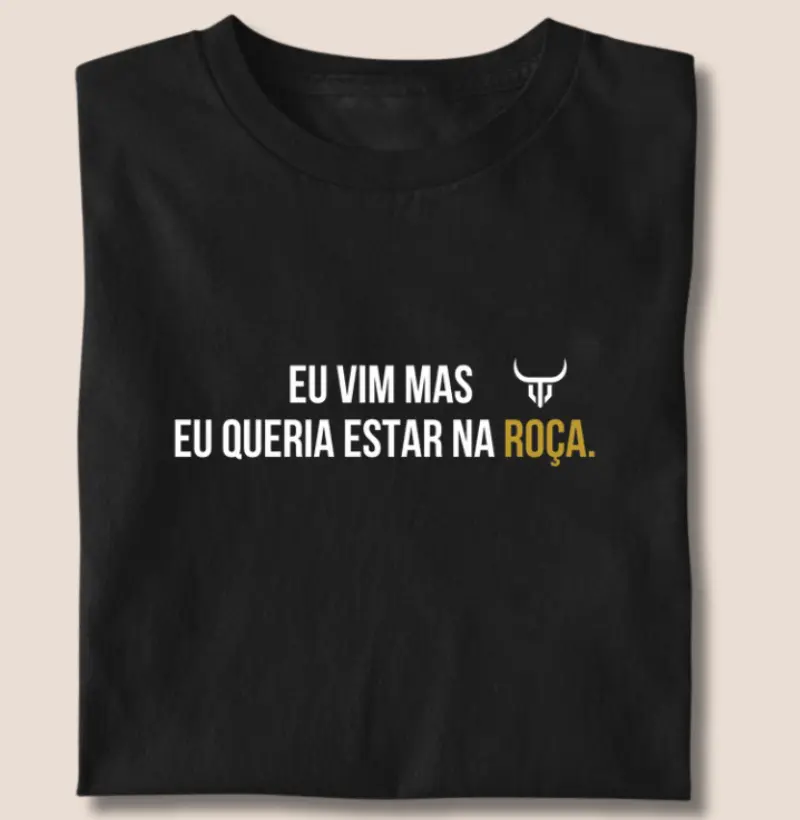 Eu vim mas eu queria estar na roça 