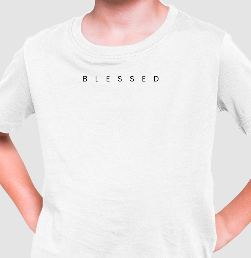 BLESSED 2 | Camiseta Infantil Cristã Loucos Por Jesus