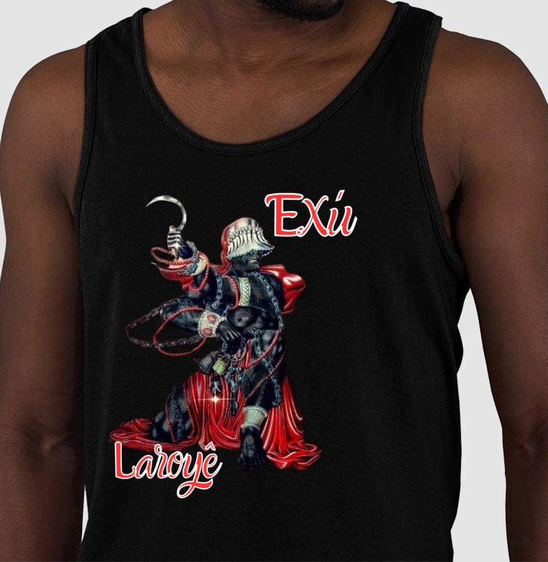 Camiseta Regata 100% Algodão - Exú