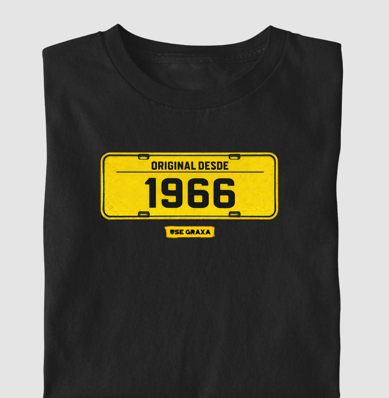 Original desde 1966 Placa Amarela