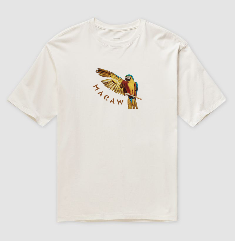 Camiseta Oversized - Macaw