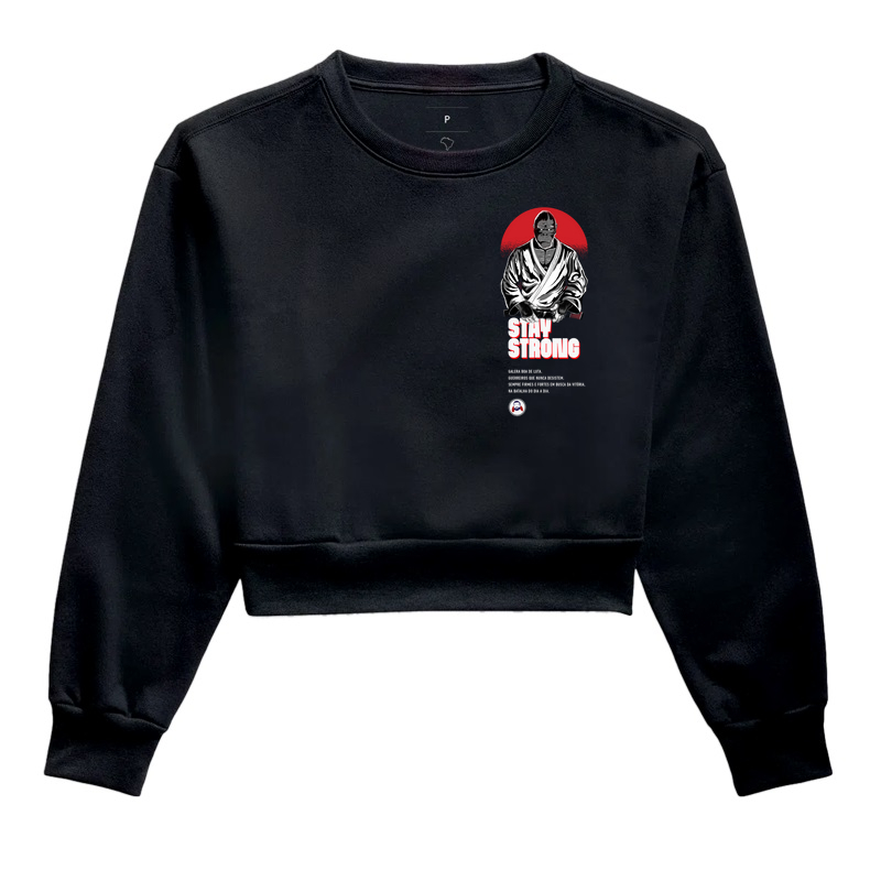 CROPPED MOLETON BJJ STAY STRONG