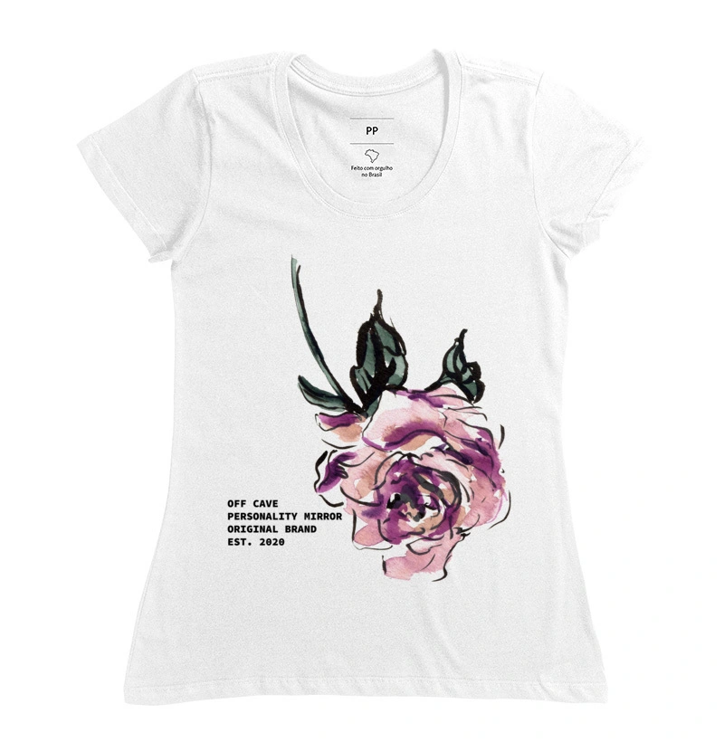 Camiseta FLOR AQUARELA