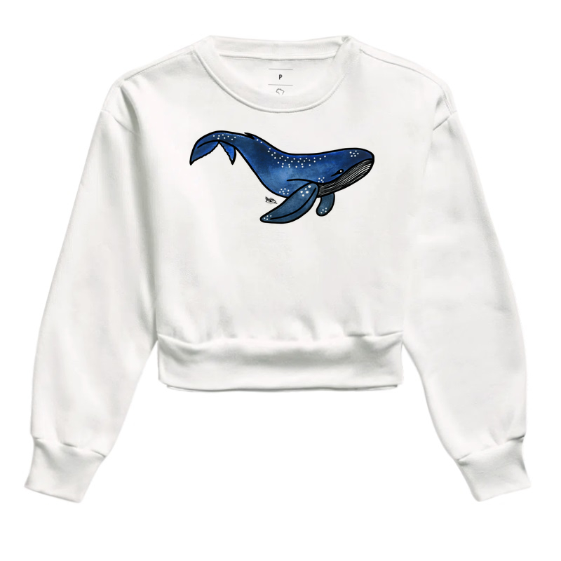 Baleia Azul Aquarela