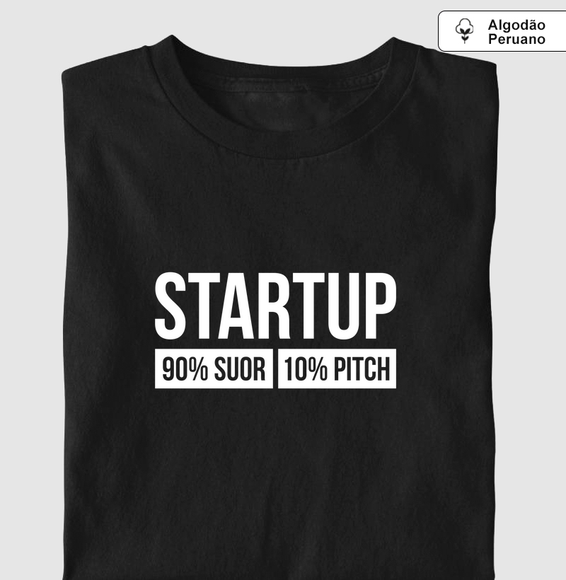 Camiseta Algodão Peruano Startup