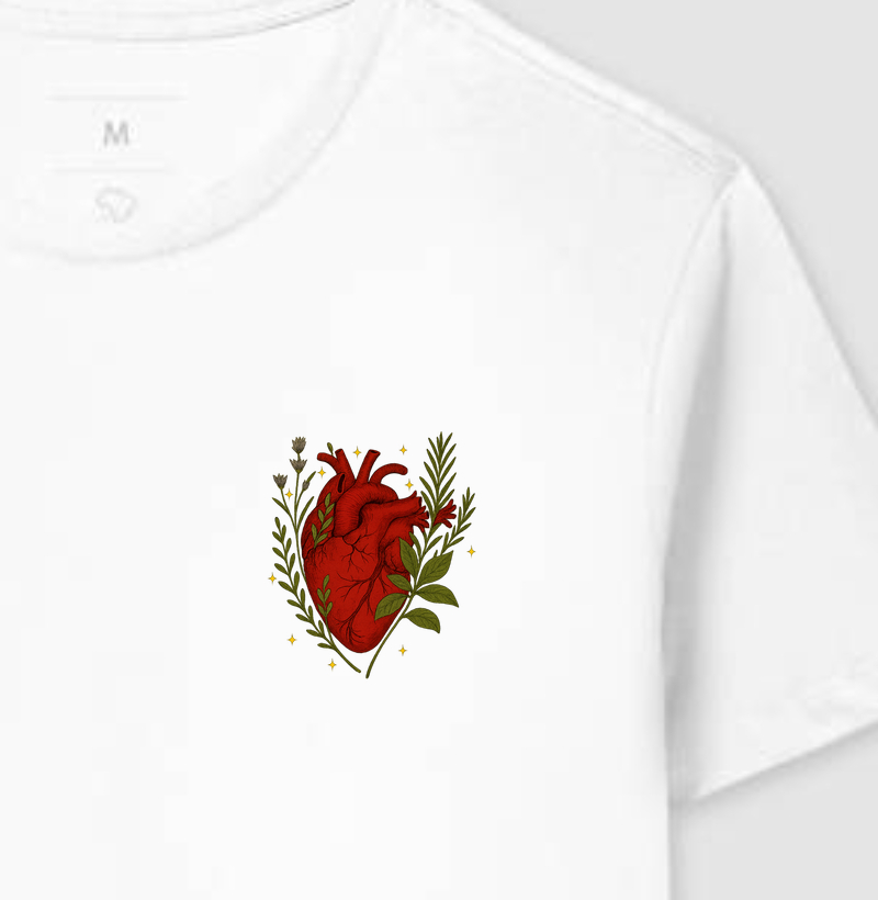 Camiseta Coração Botânico - Bolso