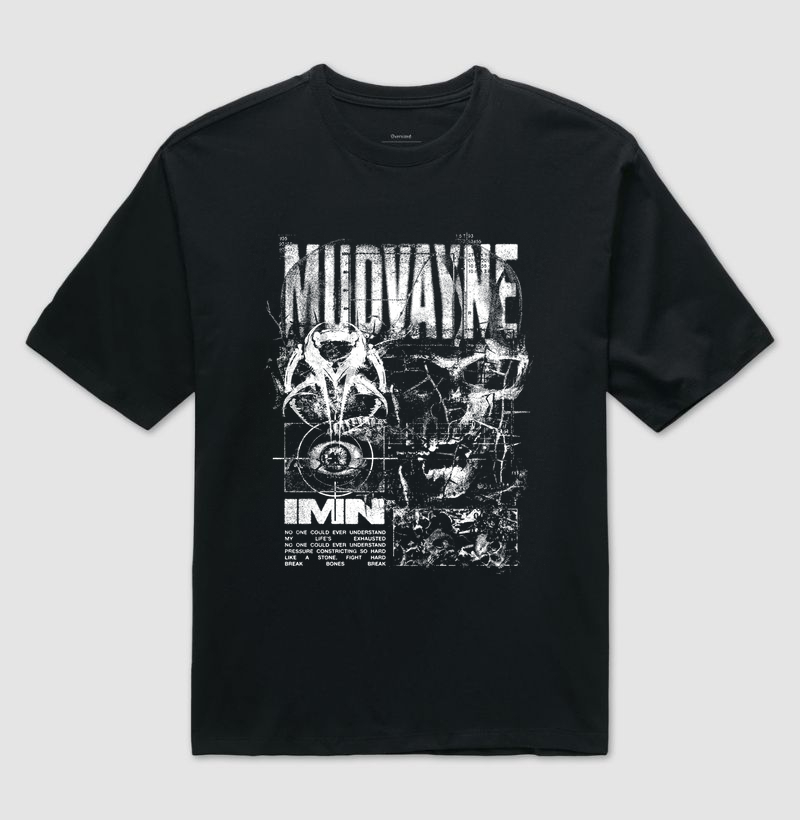 CAMISETA OVERSIZED MUDVAYNE HURT PEOPLE