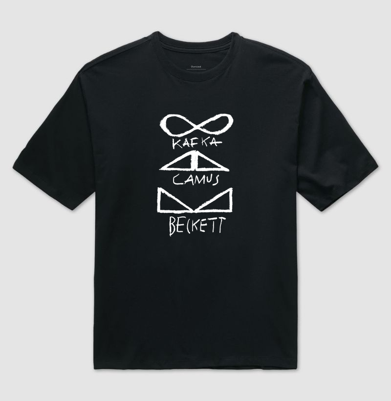Camiseta Oversized- Kafka Camus Becket