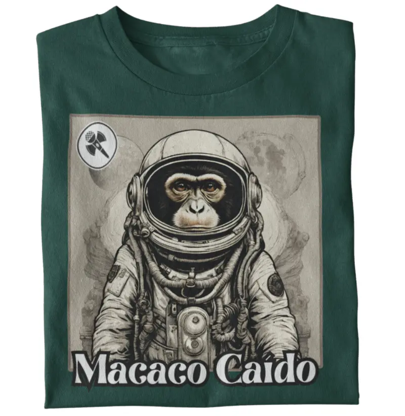 Camiseta - O Macaco Caído (Astronauta)