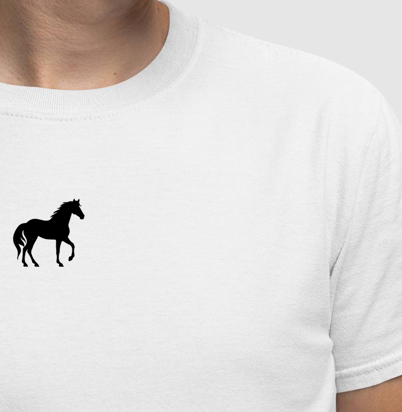 Camiseta country minimalista branca