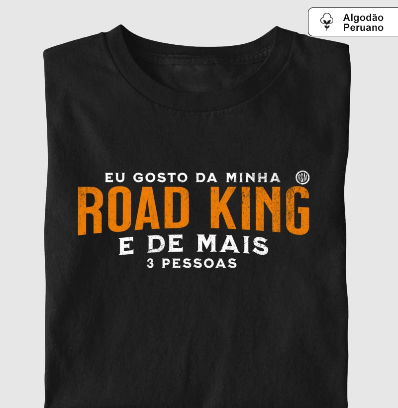 Eu gosto da minha Road King e de mais 3 pessoas