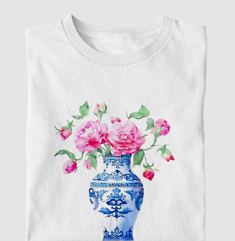 Roses on porcelain
