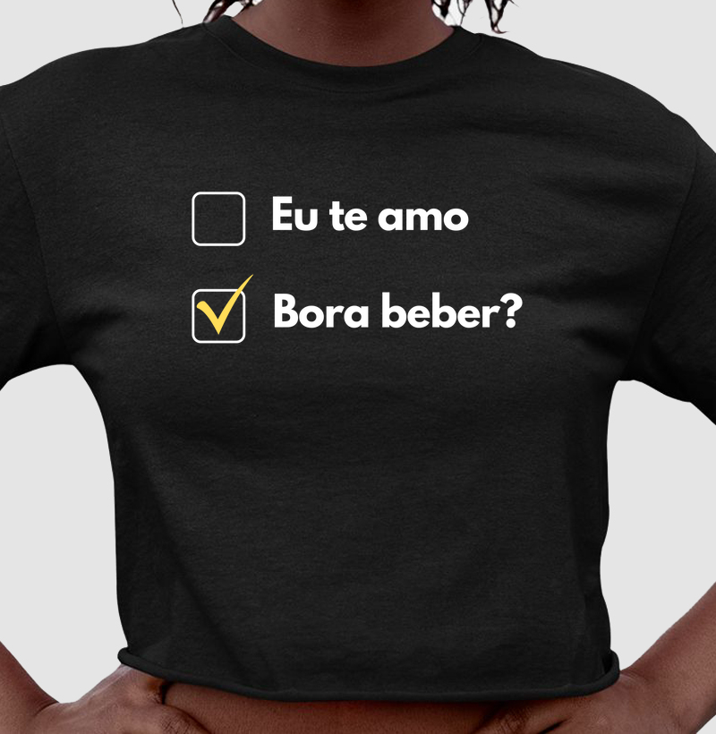 Eu te amo. Bora beber?