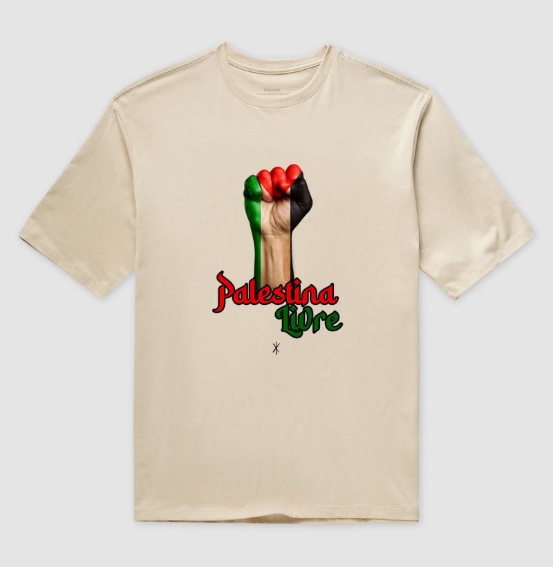 Camiseta Palestina Livre punho