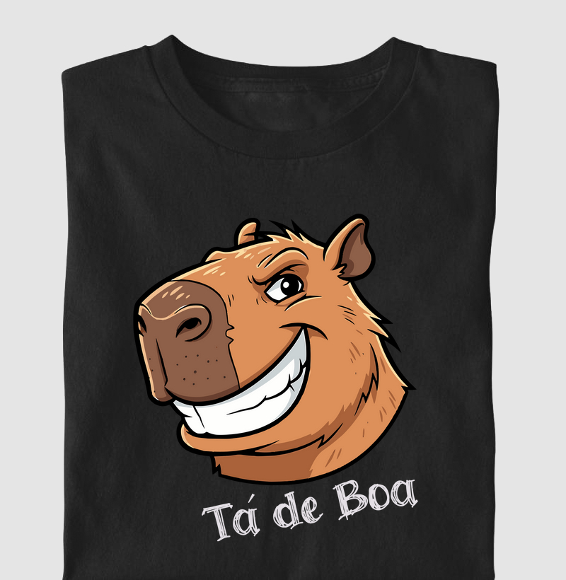 Capivara Troll Face – Tá de Boa | Tee Kids