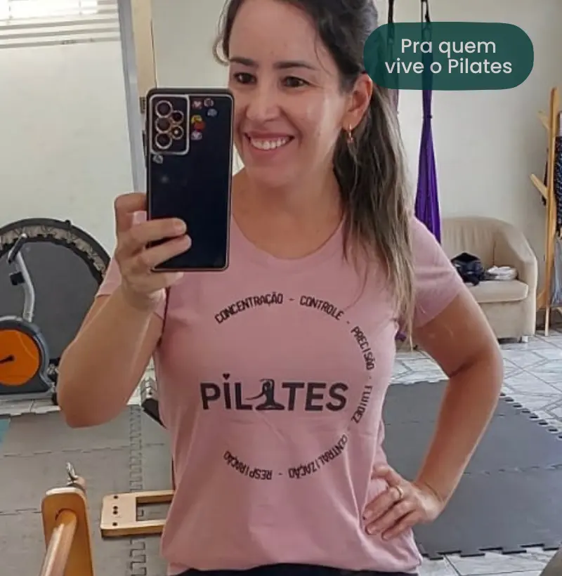 Camiseta Pilates Premium – Conexão e Consciência