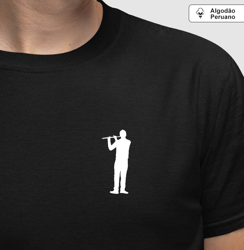 T-shirt Flautista Algodão Peruano