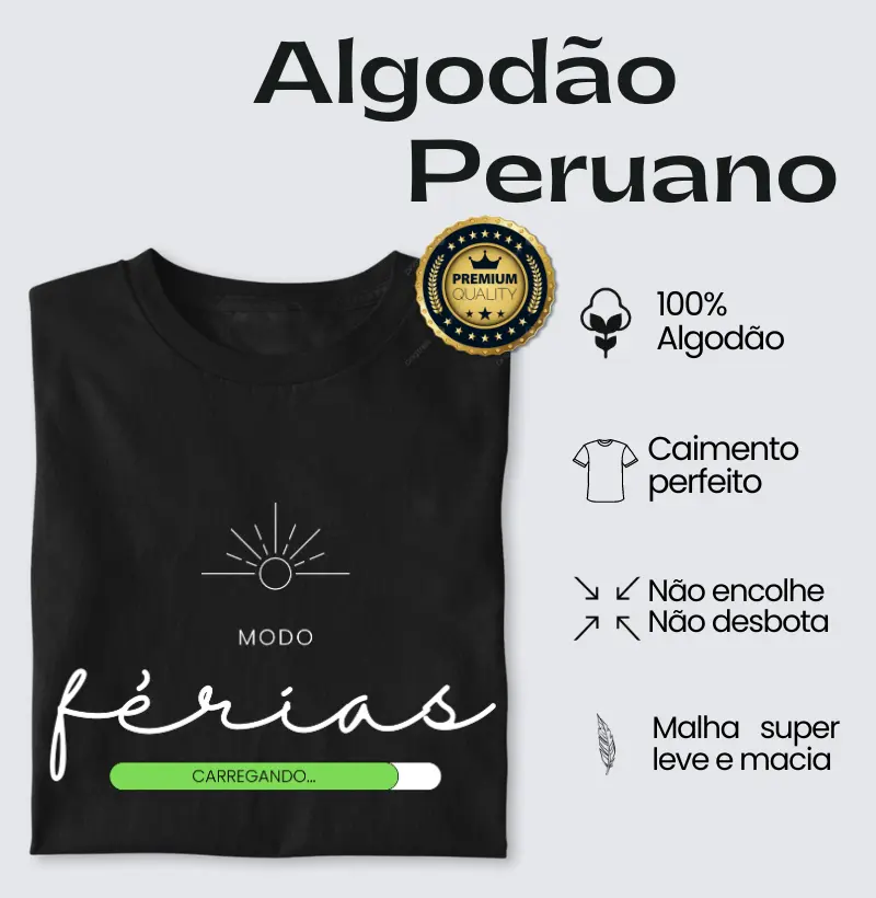 Modo férias - Algodão Peruano