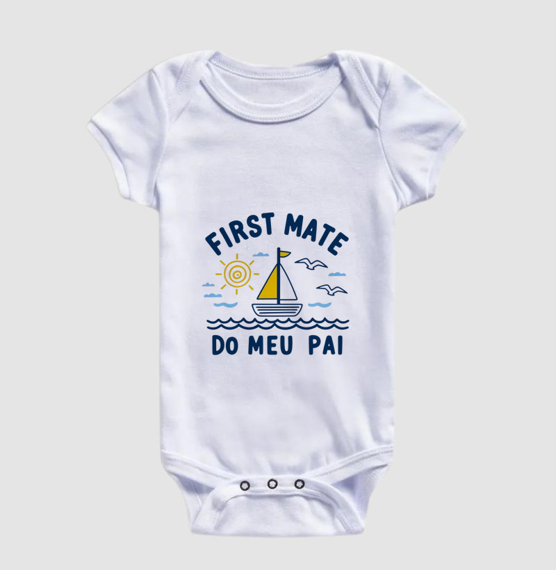 First Mate do meu pai - Body infantil