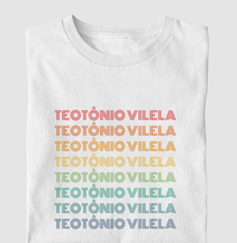 Teotônio Vilela Letreiro Retrô