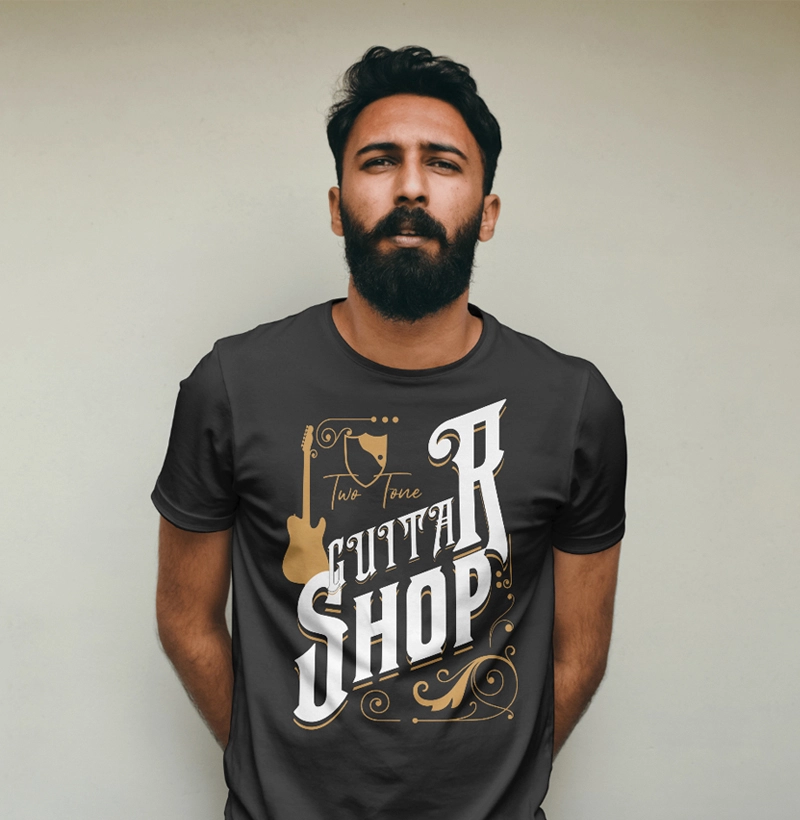 Camiseta Two Tone Guitar Shop