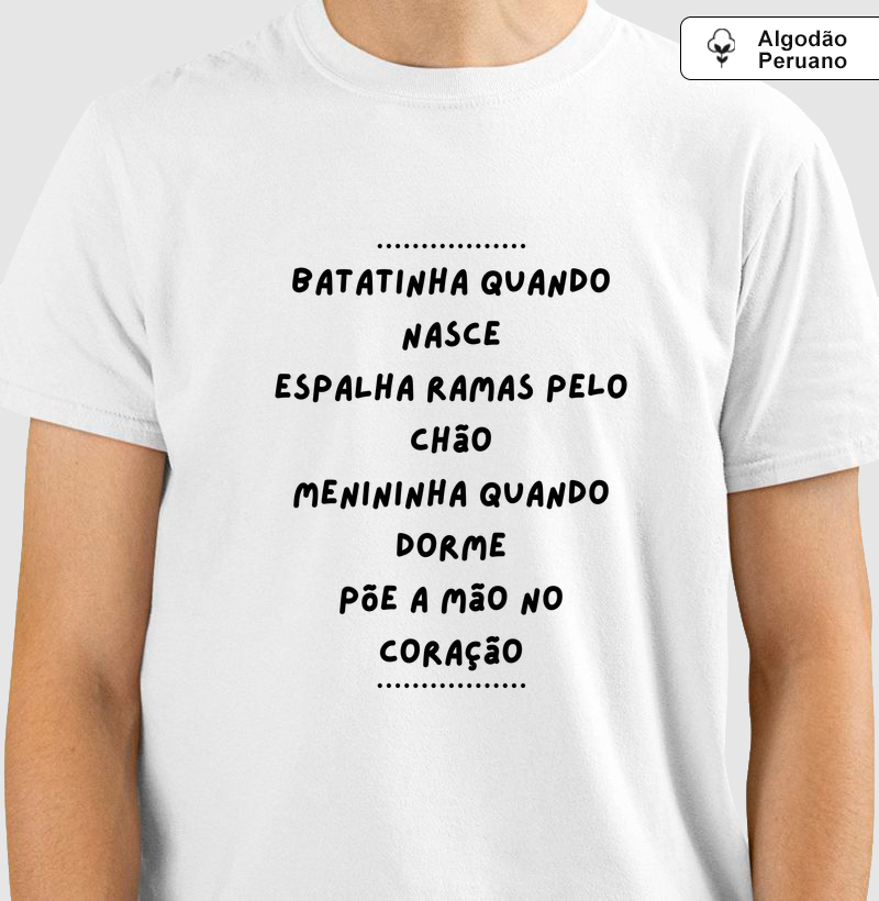 Práxis Camiseta Algodão Peruano Batatinha