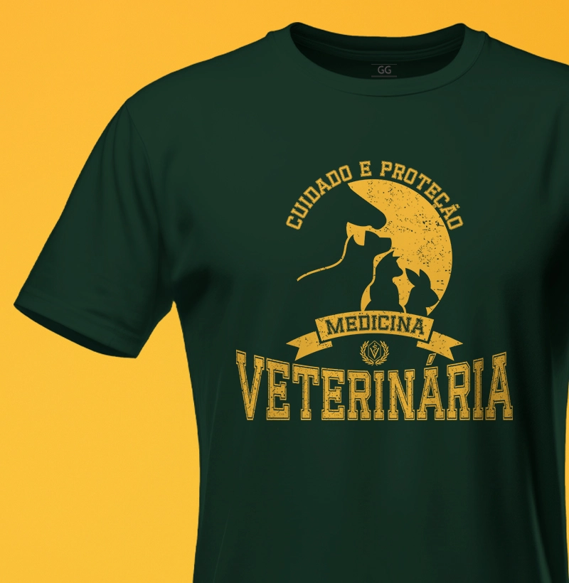 Camiseta Medicina Veterinária - masculina