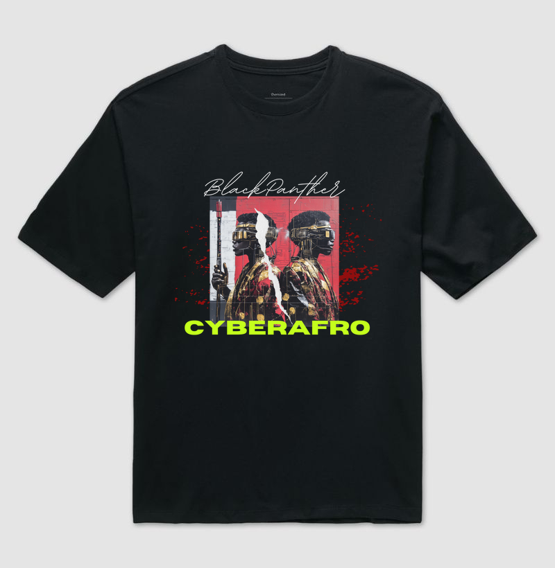 Camiseta Oversized Black Panther