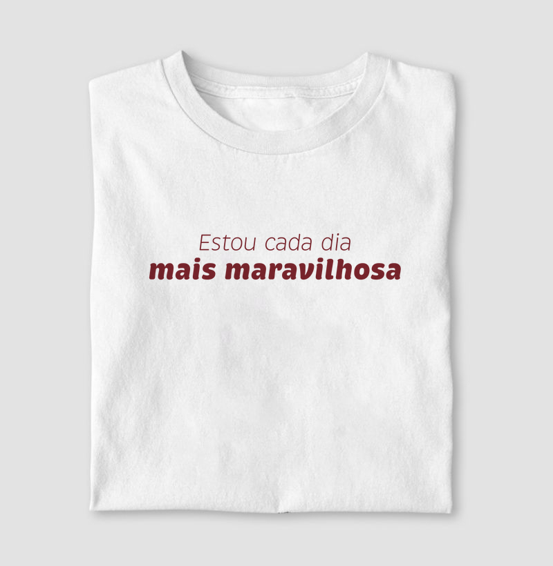 Estou cada dia mais maravilhosa - Vermelha