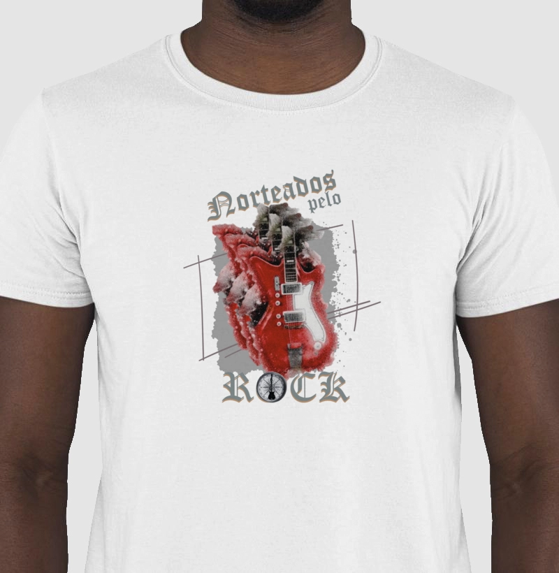 camiseta de rock guitarra