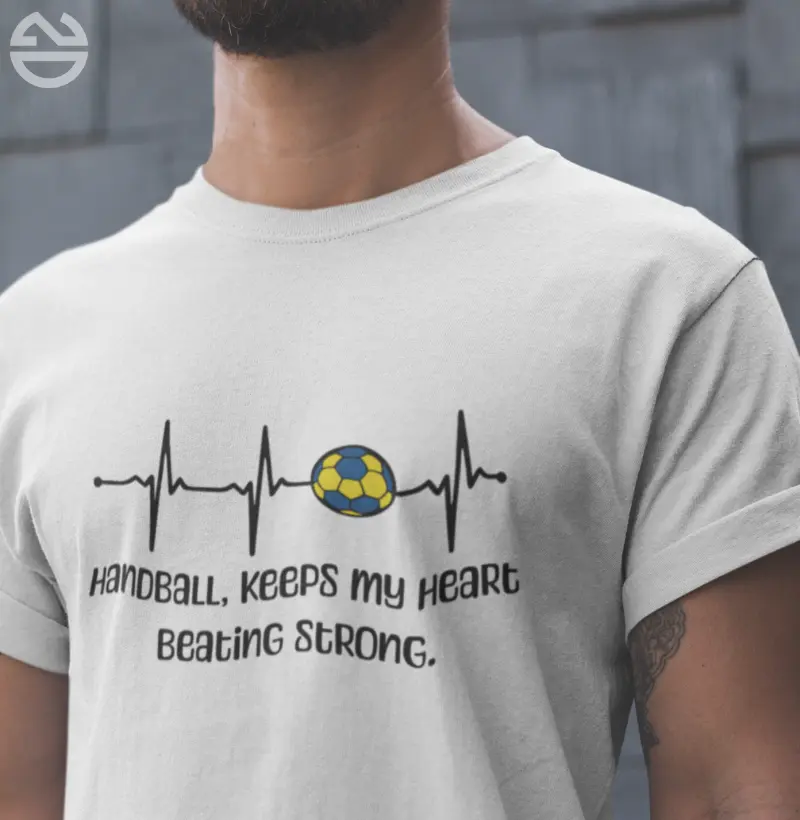 Camiseta Handebol - Handball, keeps my heart beating strong.