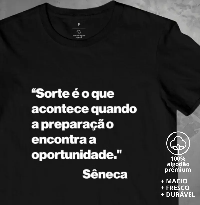 Camiseta Frase de Sêneca